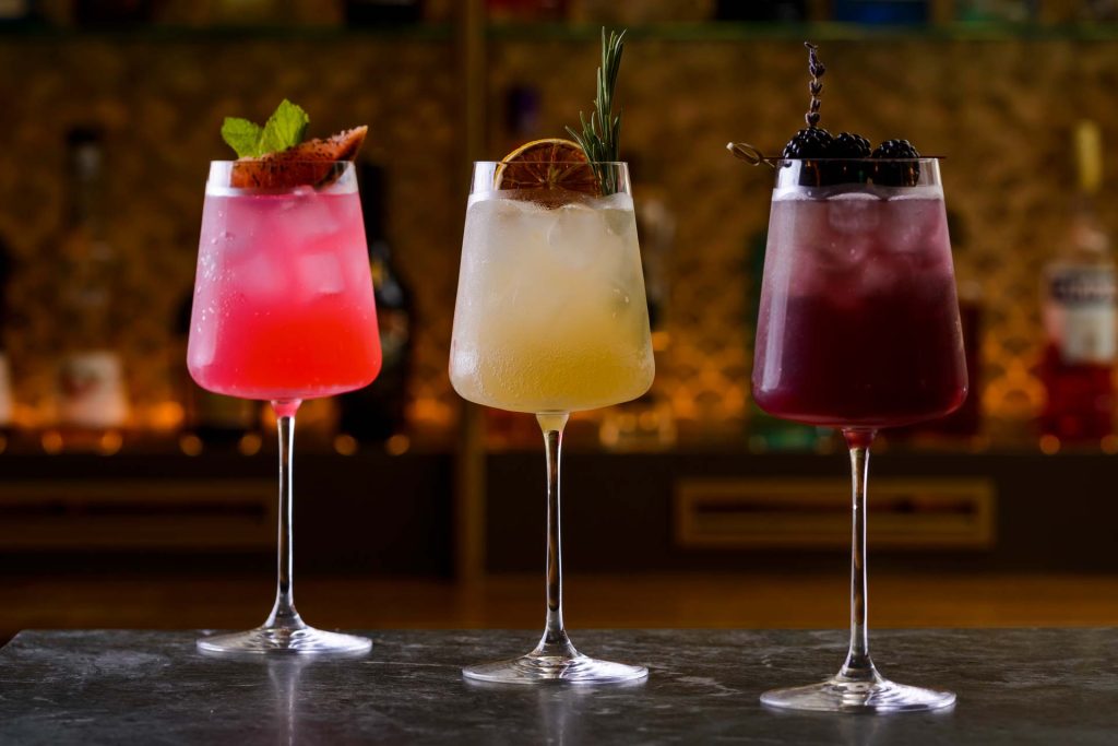 A selection of cocktails