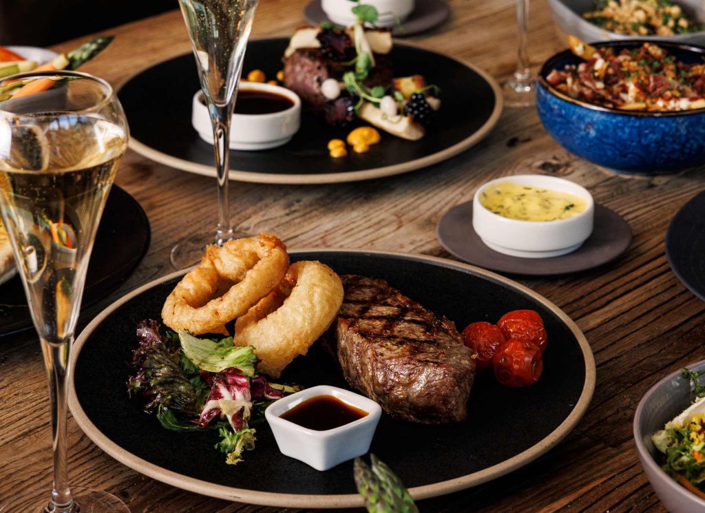 Steak dinner at the Tan yard