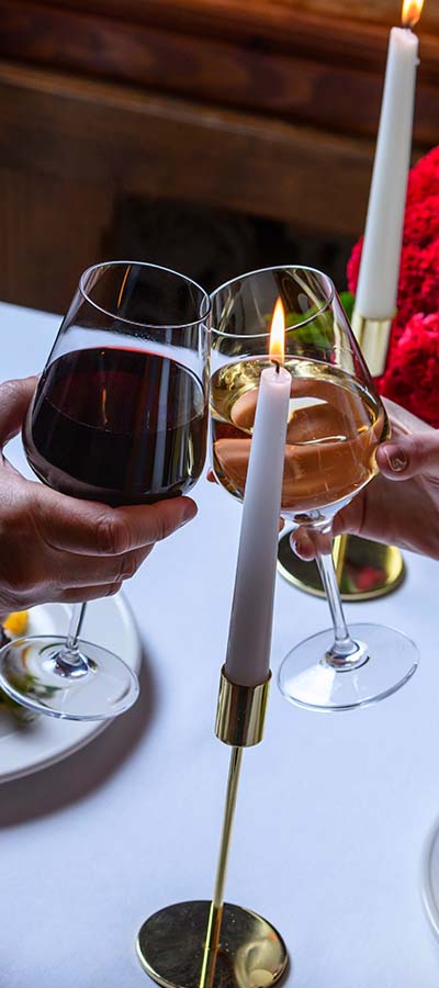 Wine Glasses Clinking Cheers